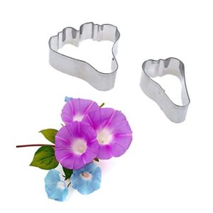 reland sun morning glory petal cookiestainless steel diy flower biscuit mould cake pastry decorating tools
