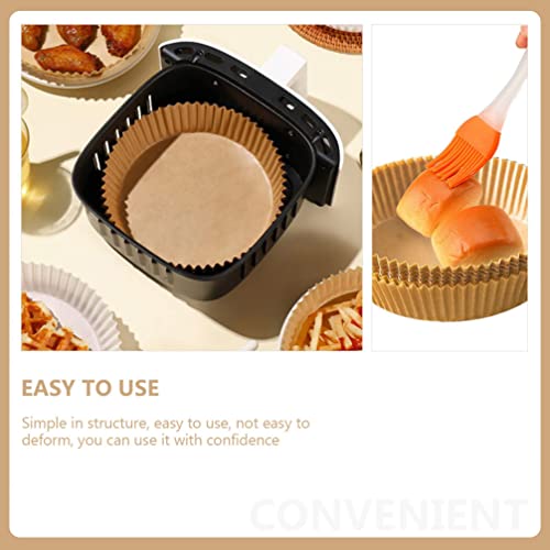 Happyyami 1 Set air fryer paper para air fryer silicone steamer oven air fryer Disposable Paper Liners cooking paper parchment paper for baking Oil-absorbing Liners