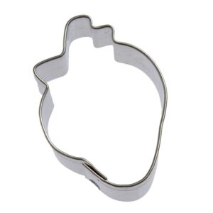 mini strawberry 1.5 inch cookie cutter from the cookie cutter shop – tin plated steel cookie cutter