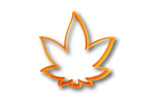 marijuana leaf cookie cutter (2")