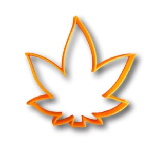 Marijuana Leaf Cookie Cutter (2")