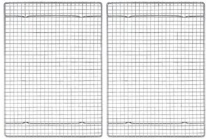 mrs. anderson’s baking professional half sheet baking and cooling rack, 16.5 x 11.75-inches, set of 2