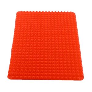 Maserfaliw Pyramid Pan Baking Mat Red Pyramid Pan Nonstick Silicone Baking Mat Mould Cooking Mat Oven Baking Tray, Essential for Home Life, Can Be Used As