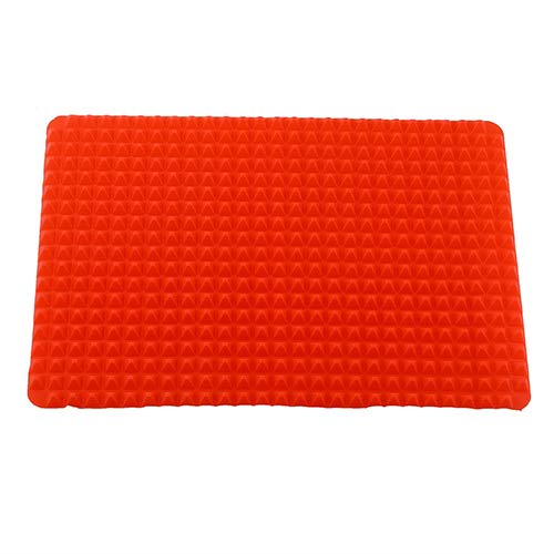 Maserfaliw Pyramid Pan Baking Mat Red Pyramid Pan Nonstick Silicone Baking Mat Mould Cooking Mat Oven Baking Tray, Essential for Home Life, Can Be Used As