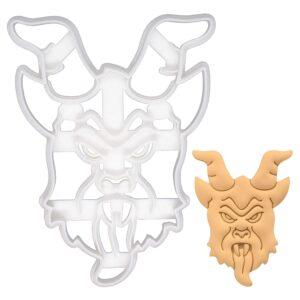 realistic krampus cookie cutter, suitable for christmas party, 1 piece - bakerlogy