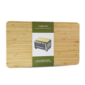 cutting board compatible with breville bov650xl/bov670bss compact smart oven, accessories for countertop toaster oven, with heat resistant silicone feet, creates storage space 16.25 x 9.5in