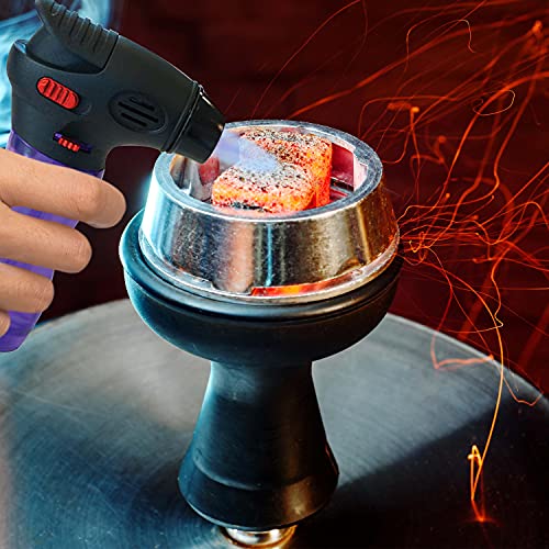 Torch Lighter, Butane Torch Lighter, Cooking Torch, Creme Brulee Torch, BBQ, Blow Torch, Mini Torch, Camp Fire, Refillable, Wind Proof, Pre-Filled and Refillable. (10 Pack)