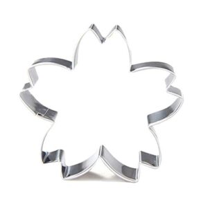 wjsyshop cherry blossoms cookie cutter stainless steel