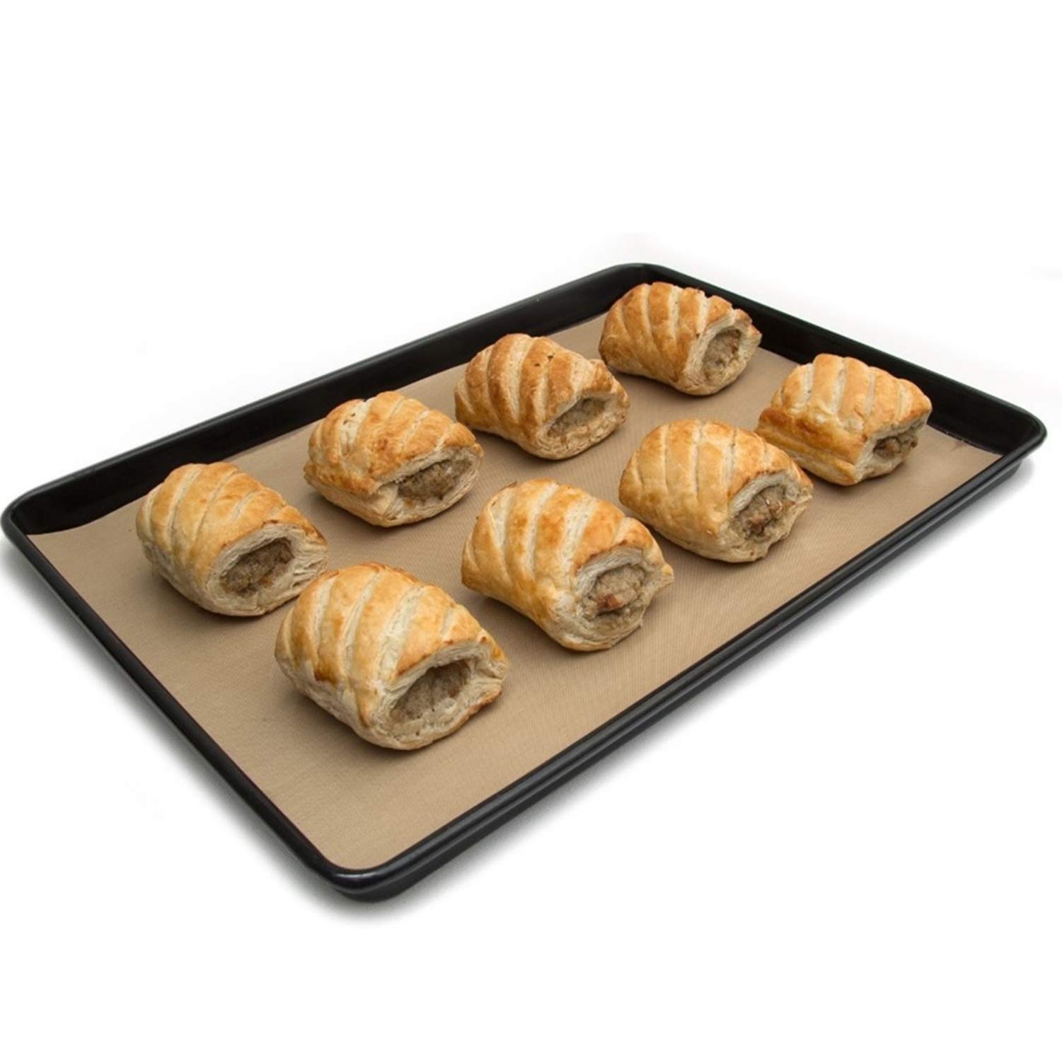 Non-stick Reusable Oven Liners for The Bottom of Gas, Electric & Microwave Ovens-Works as Baking Mat & Grill Mat-Set of 4