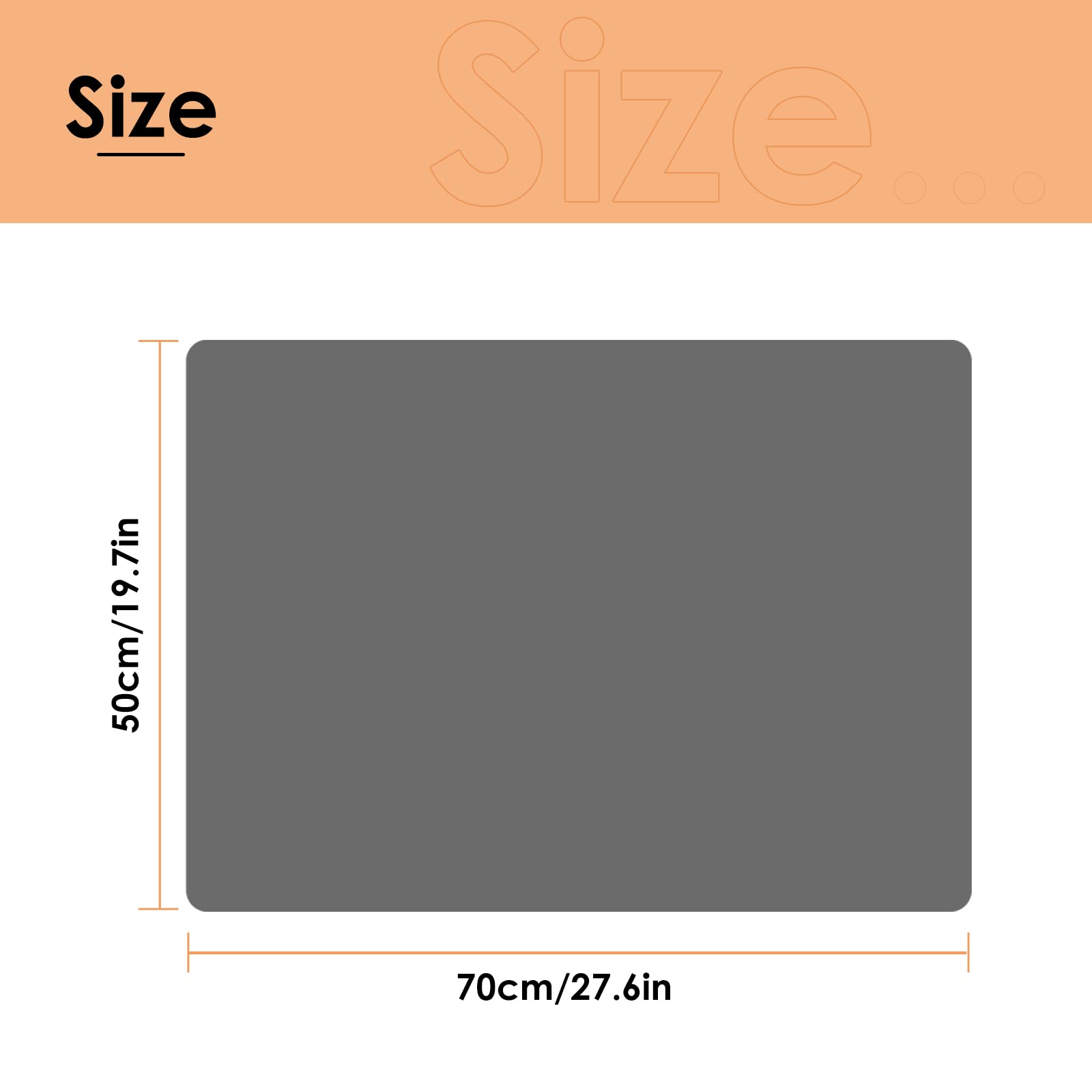 Heat Resistant Mats for Countertop19.6"x27.5“, Large Silicone Mats for Kitchen Counter,Nonslip Silicone Placemat for Countertop Protector, Nonstick Waterproof Craft Mat, Kitchen Table Mat