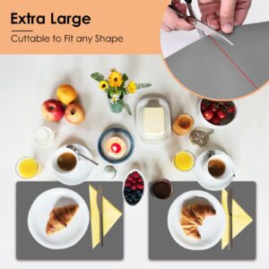 Heat Resistant Mats for Countertop19.6"x27.5“, Large Silicone Mats for Kitchen Counter,Nonslip Silicone Placemat for Countertop Protector, Nonstick Waterproof Craft Mat, Kitchen Table Mat