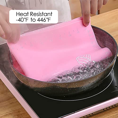 Silicone Baking Mat | Dough Rolling Measurement Mat, Large Size Non-Stick for Pastry, Fondant, Pizza, Pie, Cookie Roll Mat