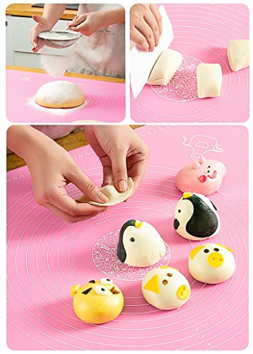 Silicone Baking Mat | Dough Rolling Measurement Mat, Large Size Non-Stick for Pastry, Fondant, Pizza, Pie, Cookie Roll Mat