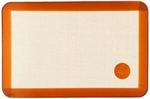 mrs. anderson’s baking non-stick silicone jelly roll baking mat, 9.5-inch x 14.375-inch