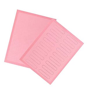 ebrima 2pcs non-stick oven liner perforated mat for baking, 30x40 non stick baking mat oven sheet liner,macaron cookie bread mold for baking,silicone baking mats tools oven sheet bakeware (pink)