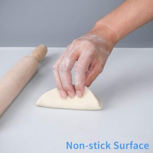 X Large Silicone Placemat Non Stick Rolling Baking Pastry Mat Insulated kitchen Countertop Mat Rolling Dough Mat Protection Fondant Pie Crust Mat Cutting Table Mats 20 inch