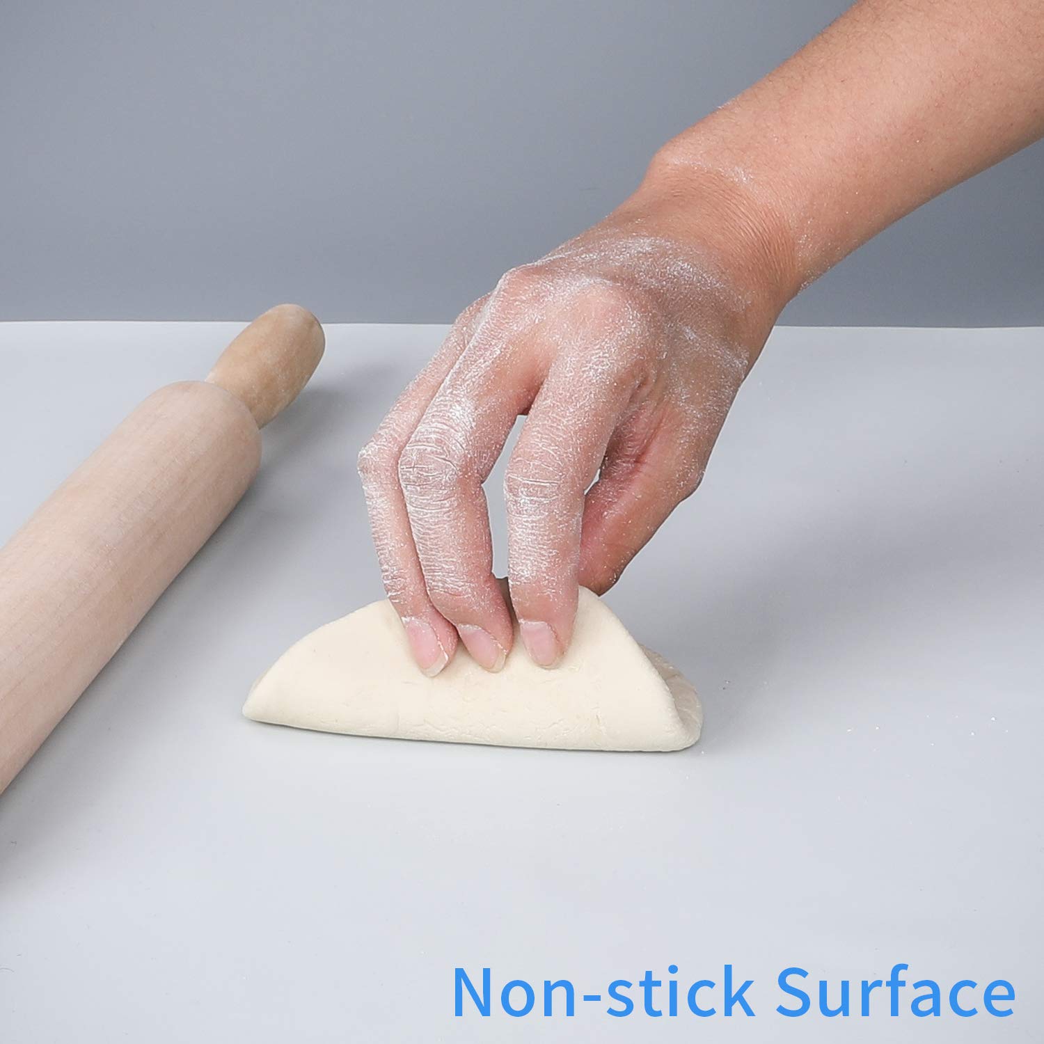 X Large Silicone Placemat Non Stick Rolling Baking Pastry Mat Insulated kitchen Countertop Mat Rolling Dough Mat Protection Fondant Pie Crust Mat Cutting Table Mats 20 inch