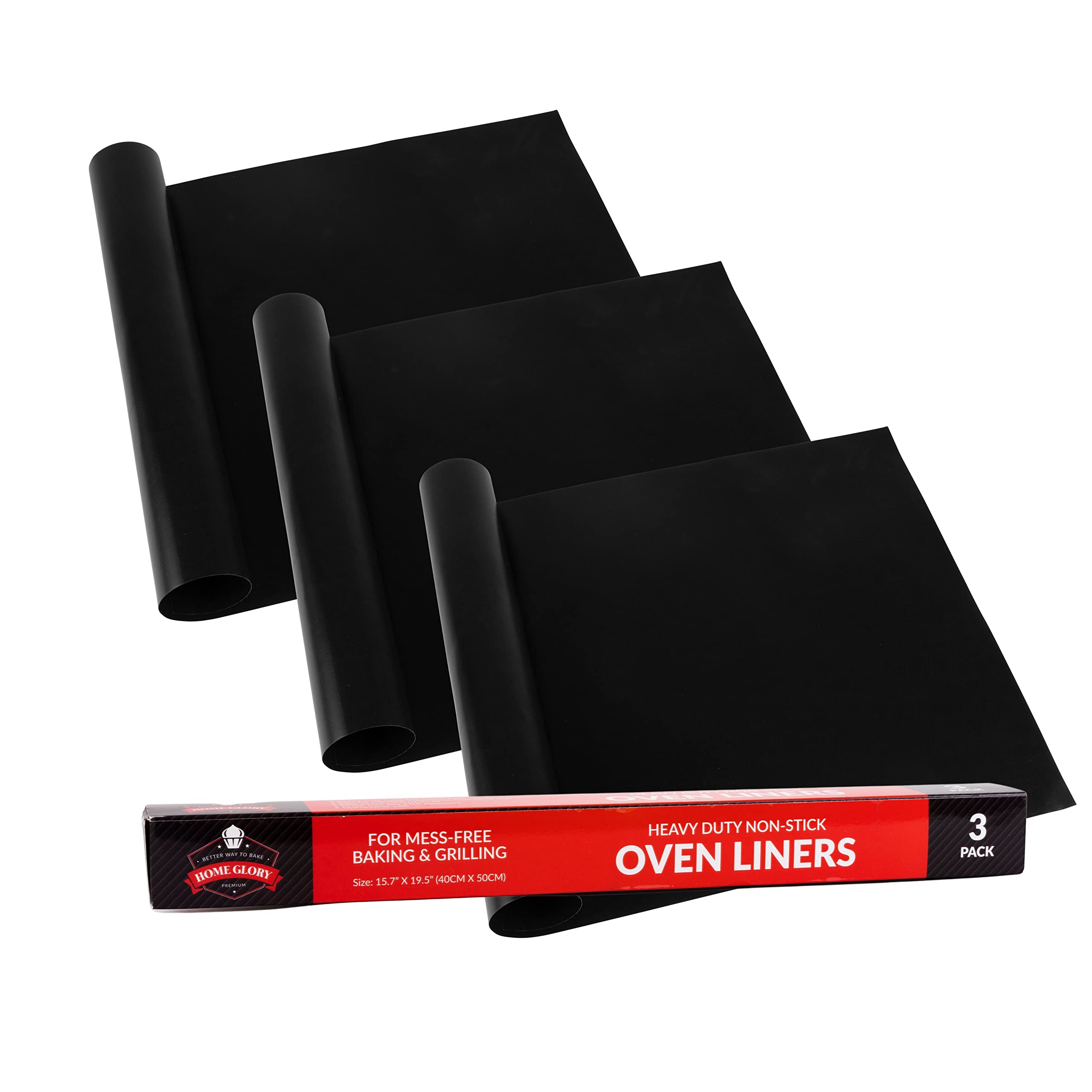 Party Bargains ‌Non-Stick‌ ‌Oven‌ ‌Liners‌ ‌-‌ ‌(3‌ ‌Pack)‌ ‌19.5"‌ ‌x‌ ‌15.7"‌ ‌Heavy-Duty‌ ‌Gas‌ ‌Stove,‌ ‌Microwave,‌ ‌Toaster‌ ‌and‌ ‌Electric‌ ‌Oven‌ ‌Protectors,‌ ‌BPA‌ ‌&‌ ‌PFOA‌ ‌Free‌