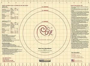 rose levy beranbaum signature series rose's stick, non-slip mat, 18" x 24.5", made in usa childrens-art-doughs, cream