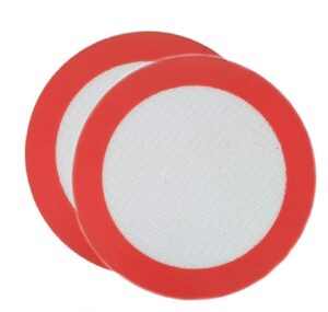 round silicone baking mat 2 pack non stick reusable diameter 6.5 inch perfect for 7 inch round cake pan liner baking sheets premium quality