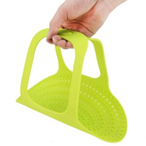 silicone turkey lifter, heat resistant non-stick poultry lifter turkey roasting sling home cooking chicken turkey meat lifter mat baking pan kitchen tool, 23.2 x 12.4 in (green)