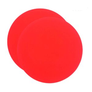 microwave mats 2 pack non-stick silicone oven mat turntable mat 12" diameter,red