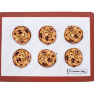 Silicone Baking mat, Half Sheet, 16.5" x 11" Reusable Liner, Non-Stick, Professional Grade