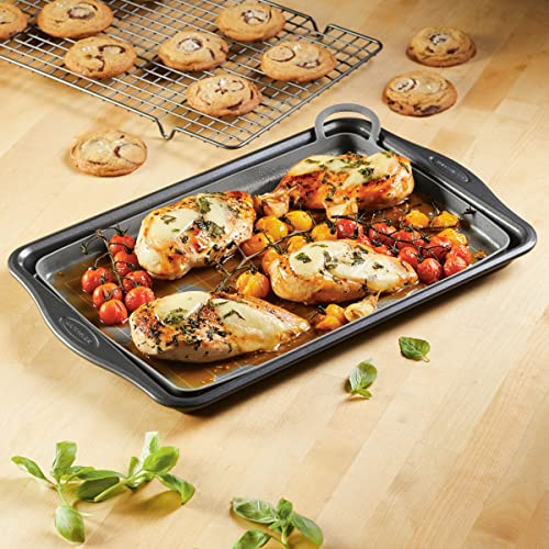 Rachael Ray Tools and Gadgets Silicone Nonstick Roasting and Baking Mat, 10 Inch x 14.75 Inch, Gray