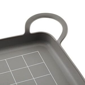 Rachael Ray Tools and Gadgets Silicone Nonstick Roasting and Baking Mat, 10 Inch x 14.75 Inch, Gray