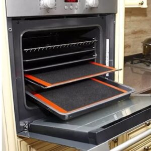 2 Pcs Baking Mat, 30x40cm Perforated Silicone Fiberglass Mat Biscuit Baking Pastry Baking Pan Mat Oven Liner Pad