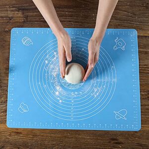 Silicone Baking Mat for Pastry Rolling Dough BPA Free Non stick and Non Slip Table Sheet Baking Supplies for Pie Sheet Bake Pizza Cake (Medium, Pink)