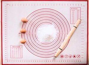 extra large, thick silicone pastry mat, non-stick, non-slip, baking mat, dough rolling mat 24’’ (w) x 32’’ (l)