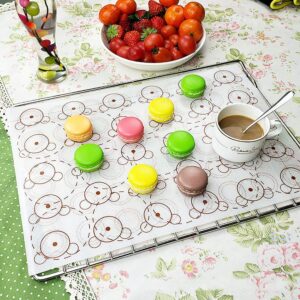 AIPOKE EPOCH 2-Pack Non-Stick Silicone Baking Mat BPA-Free Reusable Liner for Cookie Macaroon