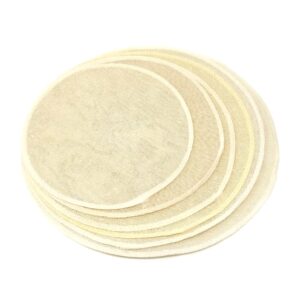 honbay 12pcs pure cotton round reusable steamer liners mesh pads cooking steam mats breathable cloth filters for home and restaurant (6 sizes)