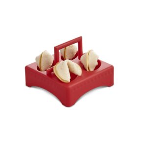 Helen's Asian Kitchen Fortune Cookie Making Kit, 4-Piece Set, Red