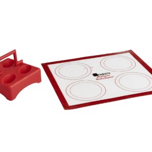 Helen's Asian Kitchen Fortune Cookie Making Kit, 4-Piece Set, Red