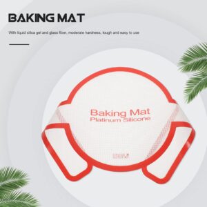 Hemoton Baking Mat Long Handles Dutch Oven Bread Mat Pastry Rolling Mat for Gentler Safer Easier Transfer Dough