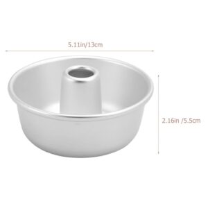 DOITOOL 1PC Angel Food Cake Pans for Baking, Aluminum, Round, 130X55mm