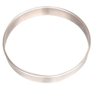 doitool 7 inch stainless steel tart ring round cake mousse ring pizza saucing ring molding baking plating muffin rings kitchen tools food cutter for cake pie pizza