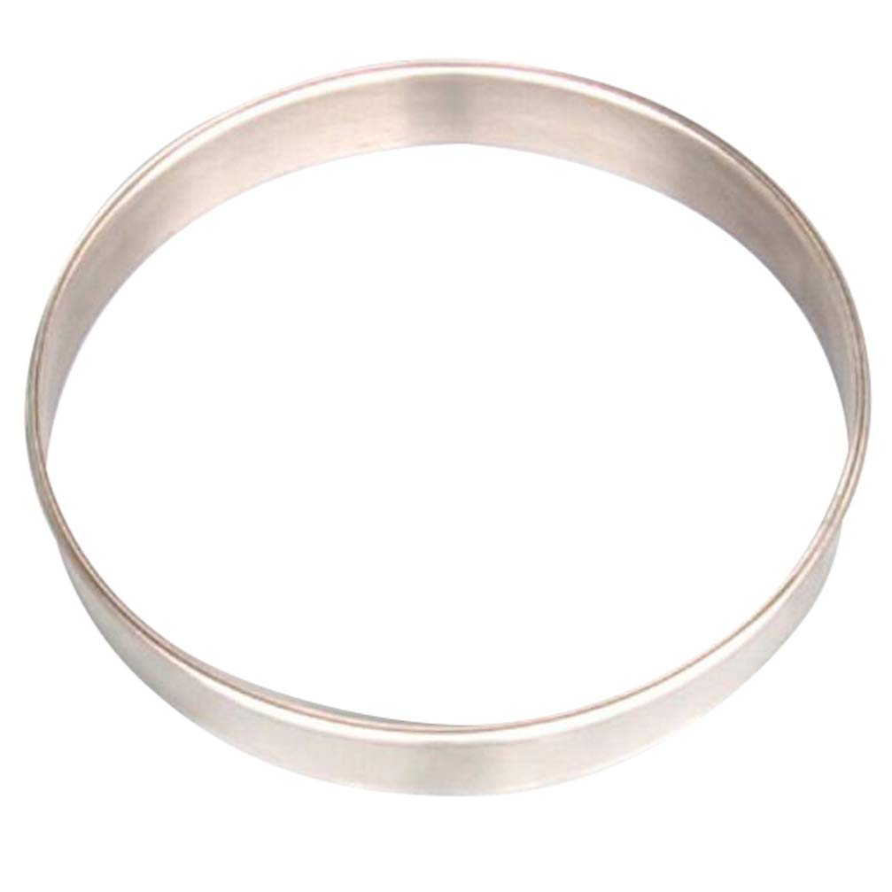 DOITOOL 7 Inch Stainless Steel Tart Ring Round Cake Mousse Ring Pizza Saucing Ring Molding Baking Plating Muffin Rings Kitchen Tools Food Cutter for Cake Pie Pizza