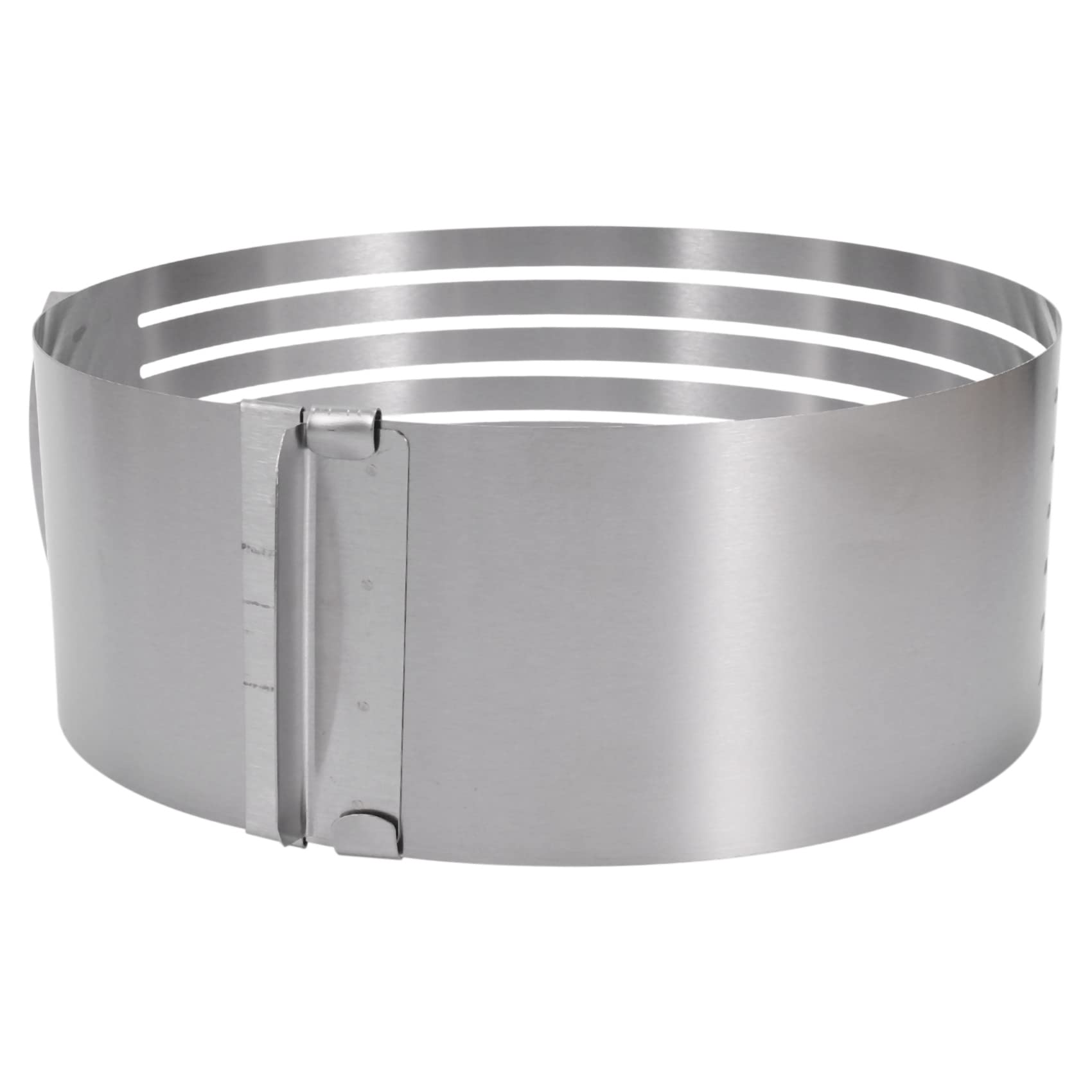 6 to 8 Inch Adjustable Cake Ring for Cutting Layers, Slicing and Leveling Cakes, Stainless Steel 7-Layer Cake Toast Slicer Leveler