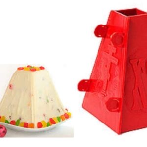 STIRA Plastic mold Orthodox Easter cheesecake Russian Tvorog Paskha Paska Form height 6.3inch From USA, Red