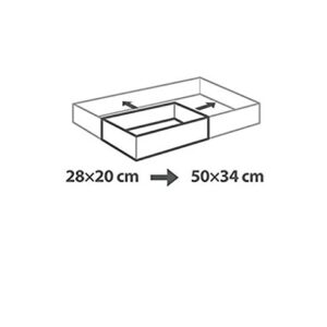 Tescoma adjustable baking frame, rectangular, stainless steel