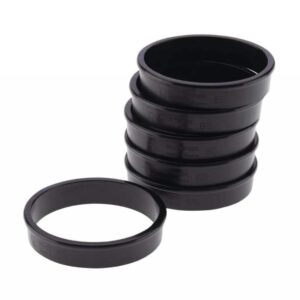 matfer bourgeat 346706 exoglass tart rings 3-1/3" black