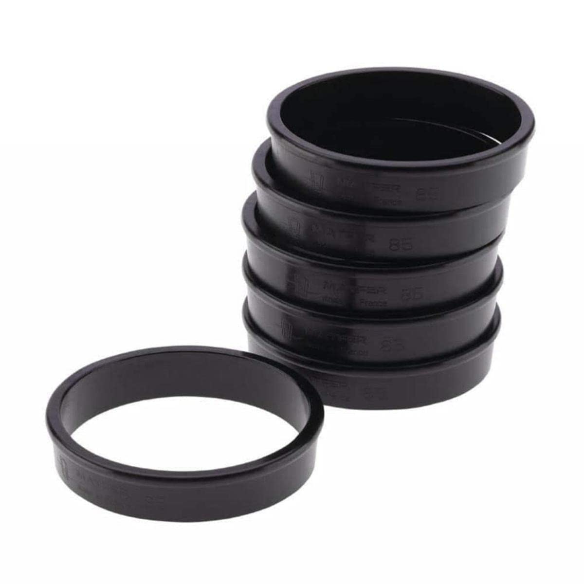 Matfer Bourgeat 346706 Exoglass Tart Rings 3-1/3" Black