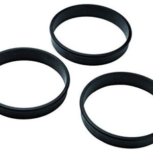 Matfer Bourgeat 346706 Exoglass Tart Rings 3-1/3" Black