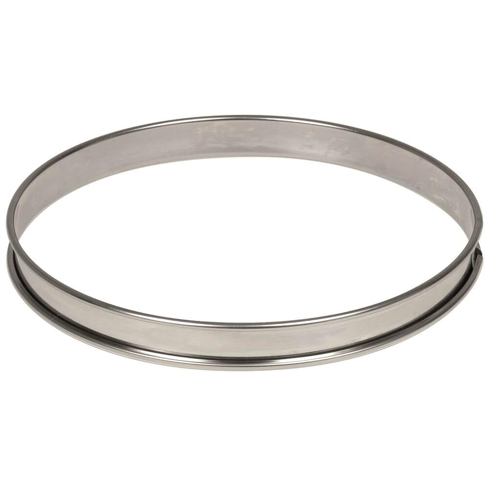 Matfer Bourgeat 371616 Plain Tart Ring, Silver