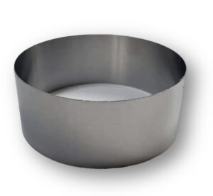 aluminum cake ring, 4 sets, 3 1/6 inches (8cm) diameter, 1 1/2 inches (4cm) height. (standard)