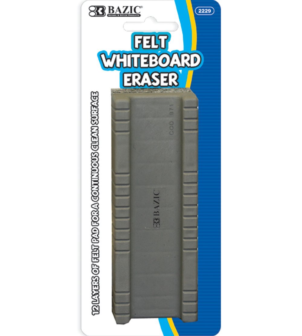 BAZIC Peel-Away Whiteboard Eraser (Case of 144)