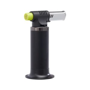 Groove Spark Professional Culinary Butane Torch - 4.29” x 6.38” x 2.6” Versatile Adjustable Flame Blow Torch for Every Kitchen Need & More - Easy Refill 10g Capacity (Butane Not Included) - Yellow